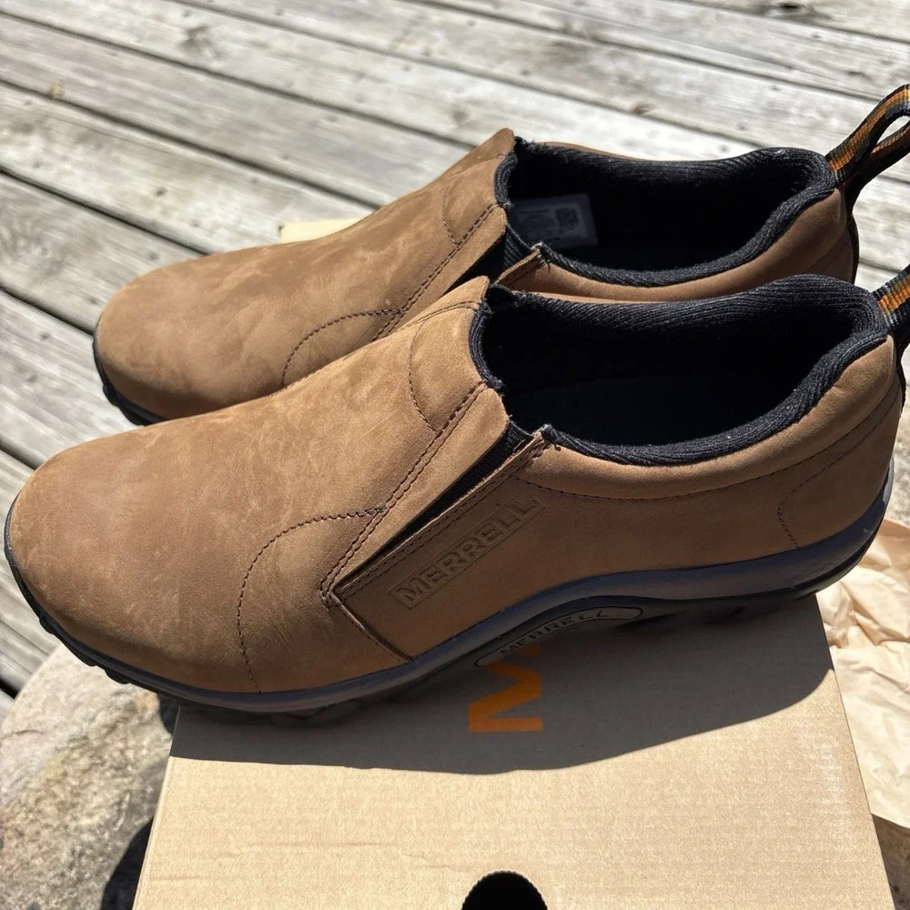 Merrell Men's Jungle Moc Nubuck Waterproof Slip-On Size 10.5 New In box